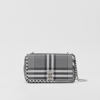 burberry black and white handbag