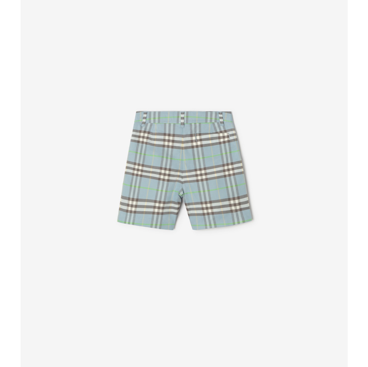 Check Cotton Shorts