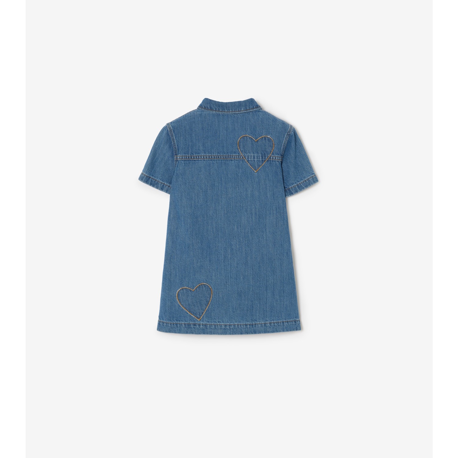 Heart Denim Shirt Dress