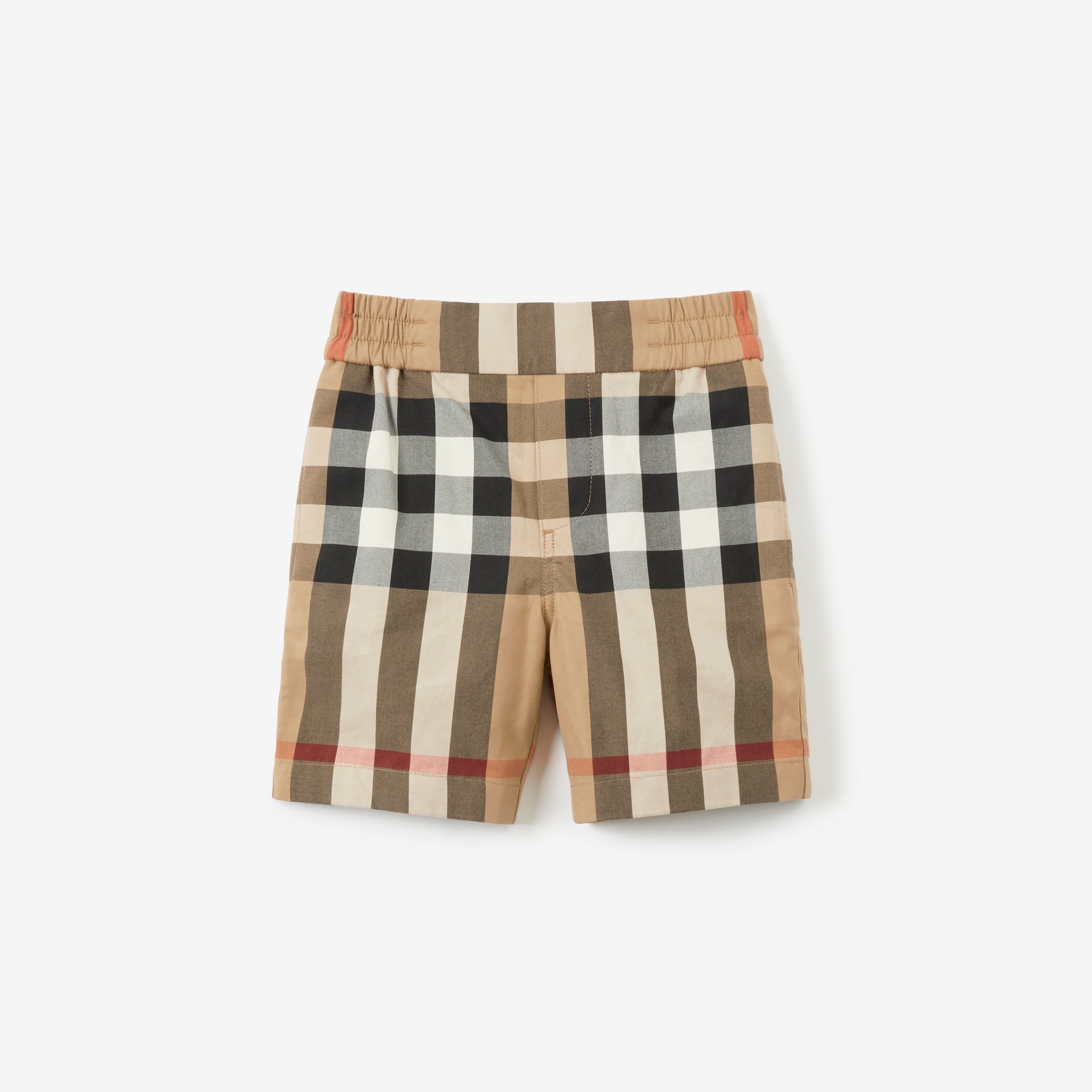 Pantalones cortos en algodón Check (Beige Vintage) - Niños | Burberry® oficial - 1