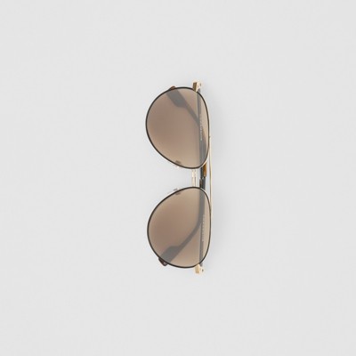 top bar detail pilot sunglasses