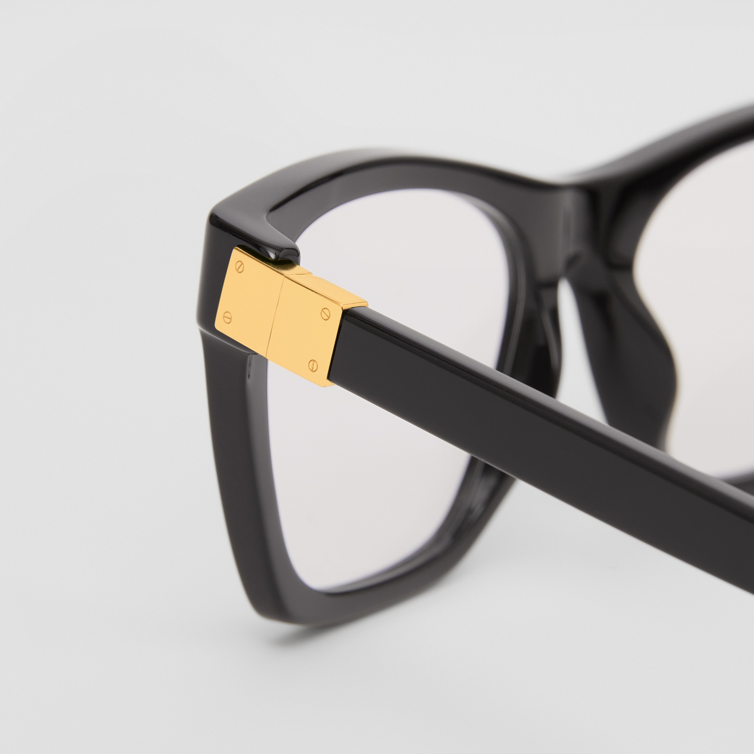 Hardware Detail Square Optical Frames in Black - Women | Burberry® Official - 2