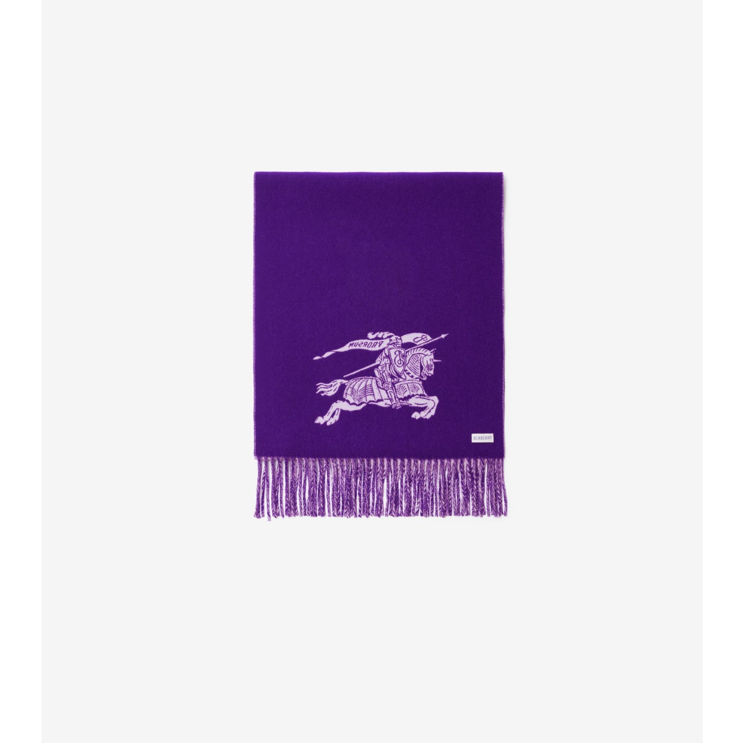 Reversible EKD Cashmere Scarf in Haze/royal