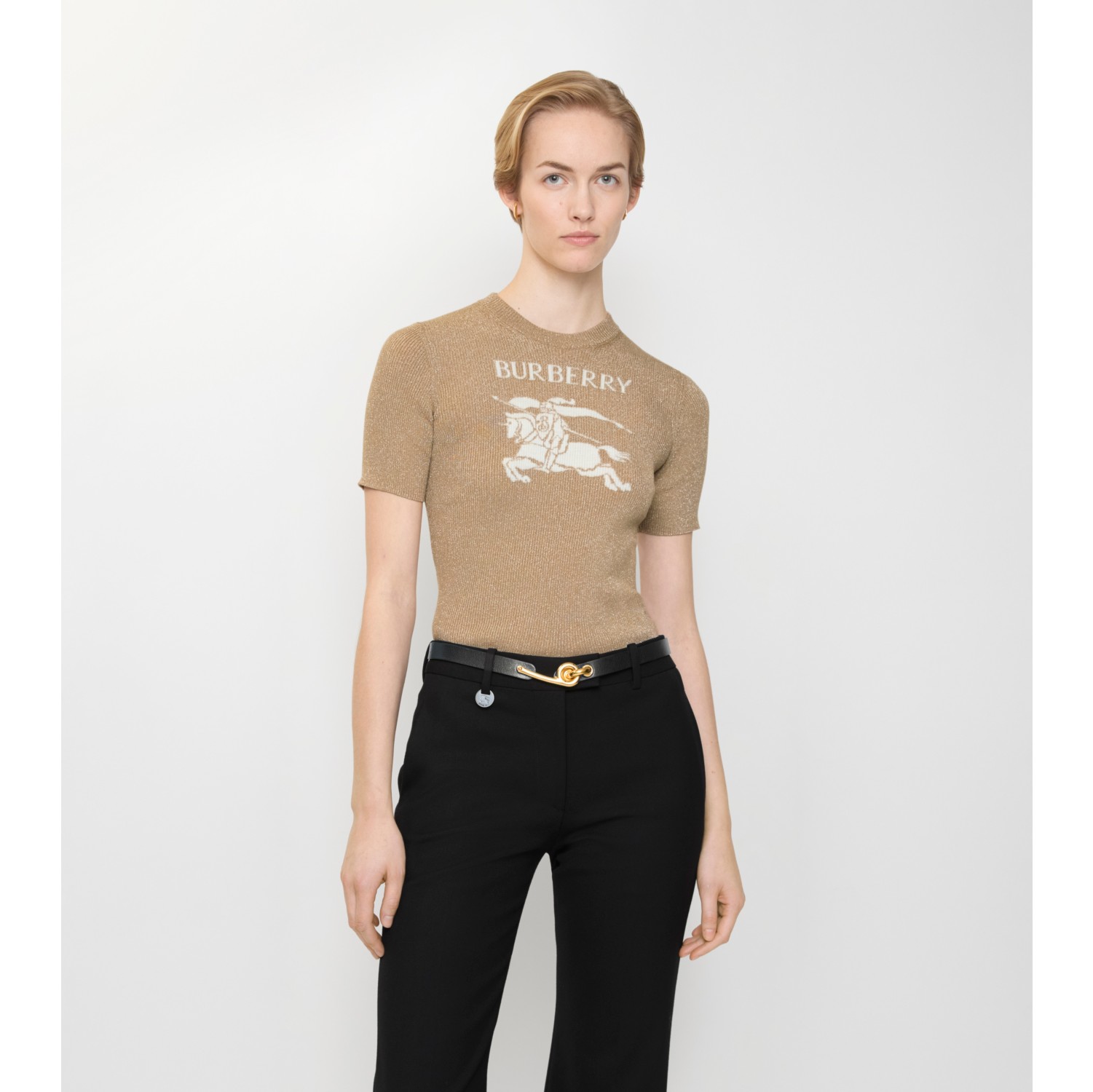 EKD Metallic Wool Blend Top