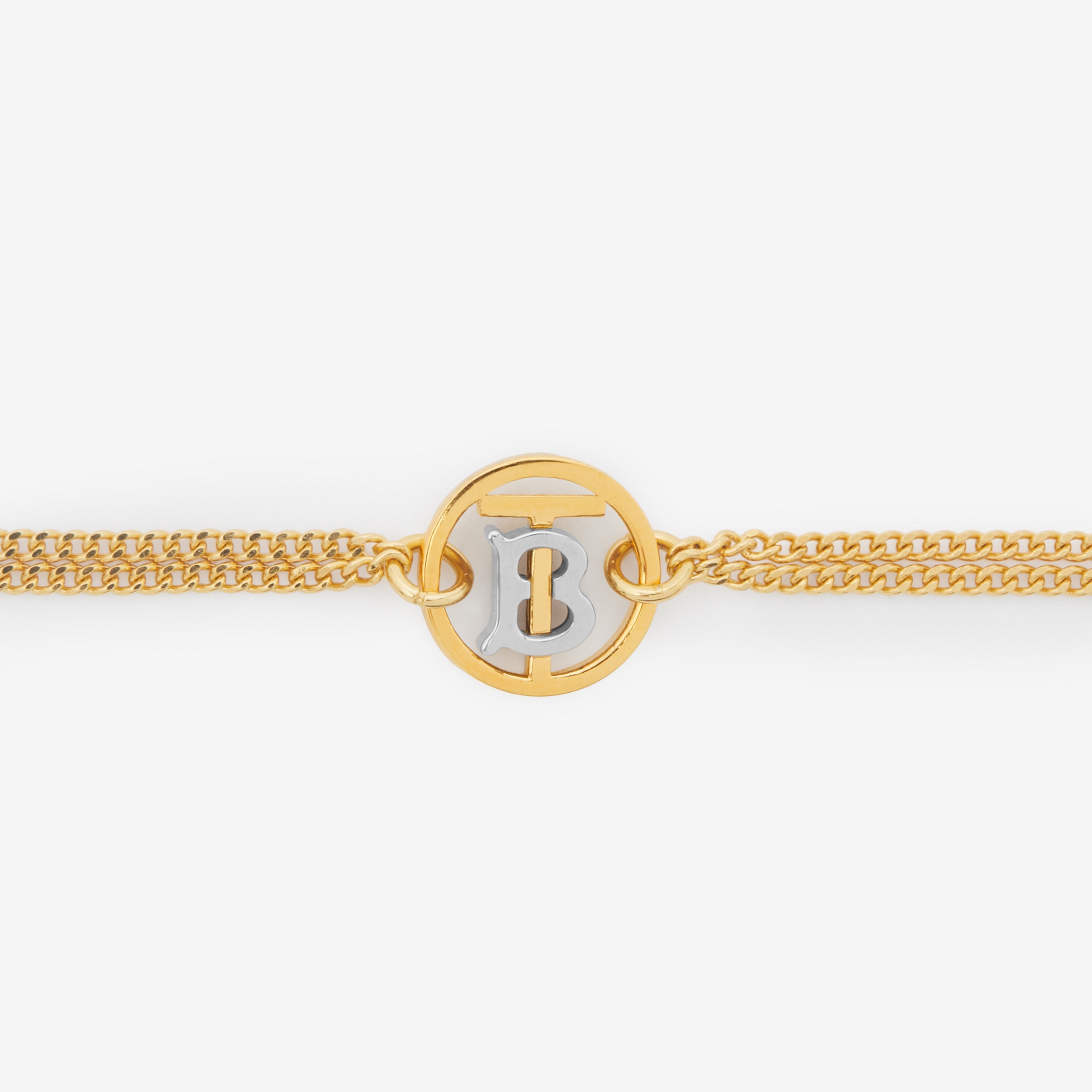 Armband mit Monogrammmotiven, Gold- und Palladiumbeschichtung (Helles Goldfarben/palladium) - Damen | Burberry® - 3