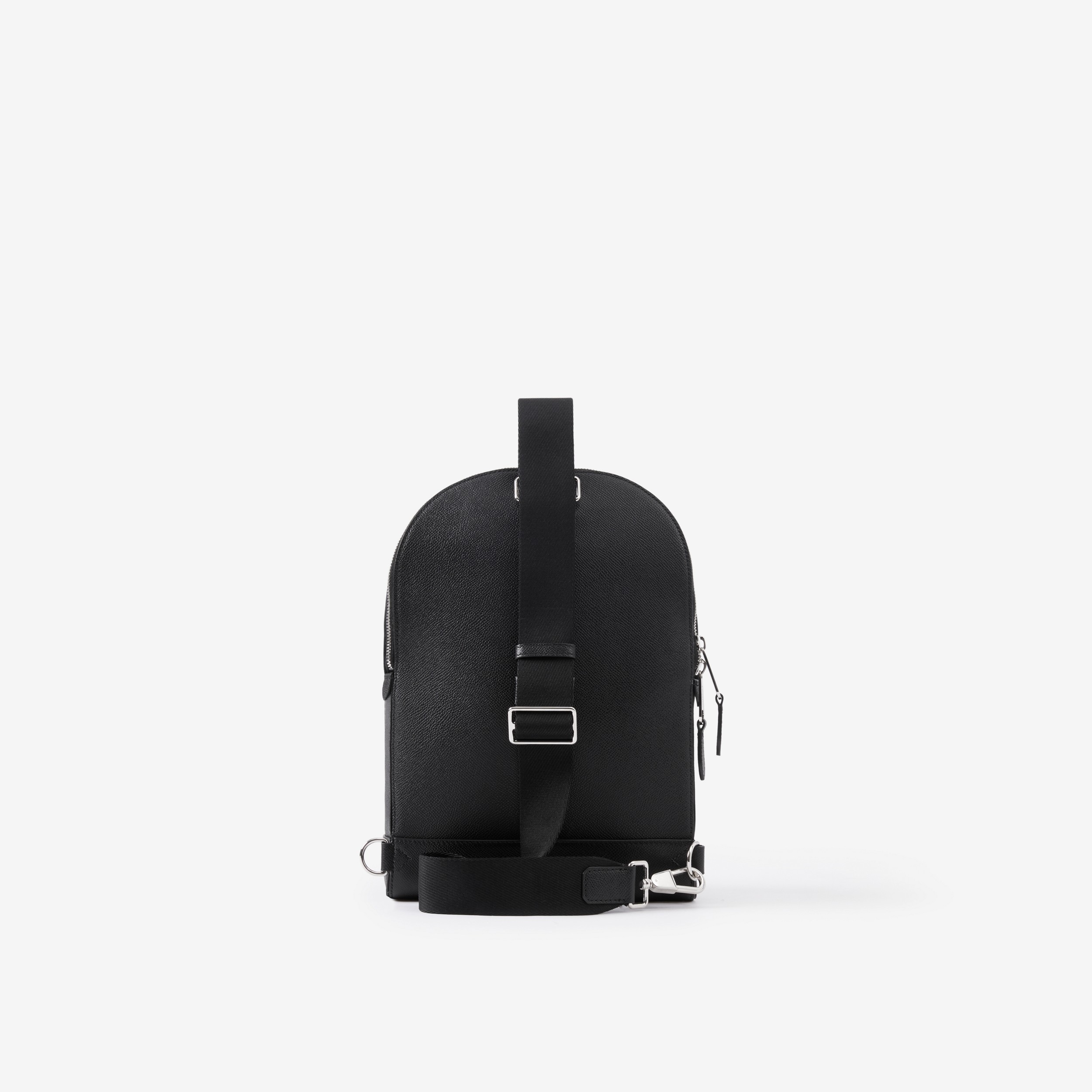 Grainy Leather TB Crossbody Backpack in Black - Men | Burberry® Official - 3