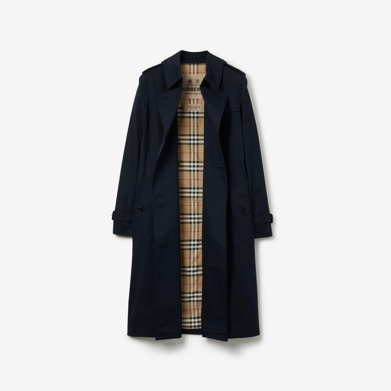 Trench Heritage Kensington (Blu Carbone) - Donna | Sito ufficiale Burberry®