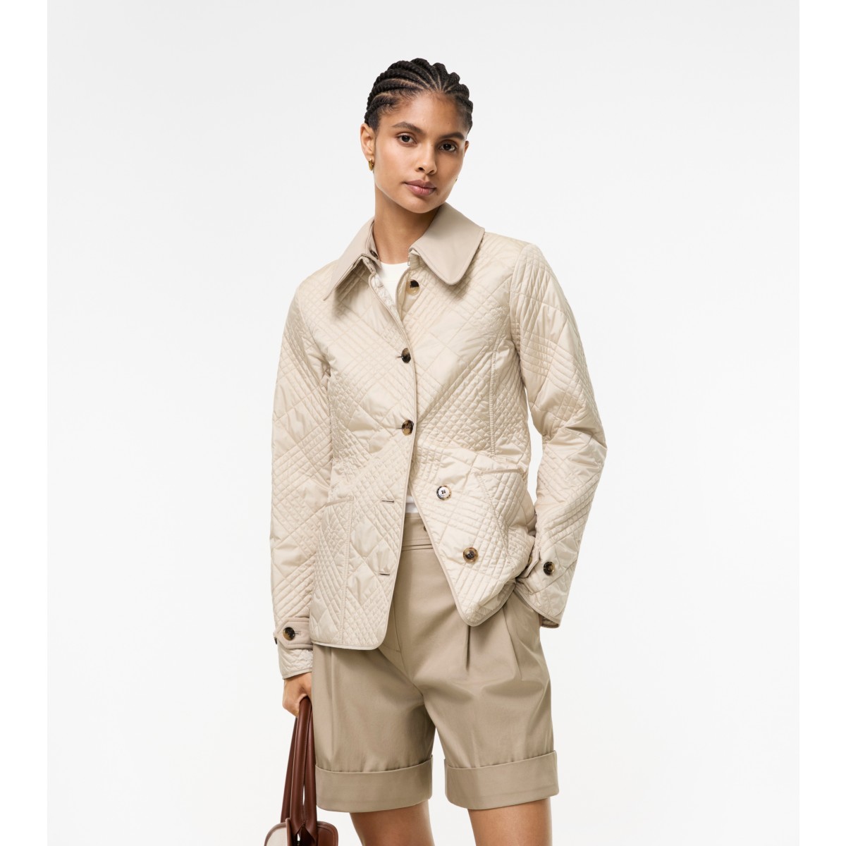  Check Micro -stitch Nylon Jacket
