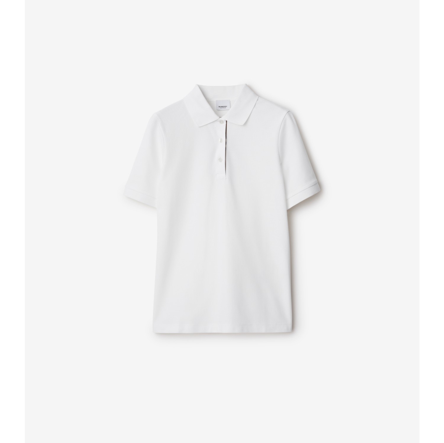 コットン ポロシャツ (ホワイト) - ウィメンズ | Burberry®公式サイト