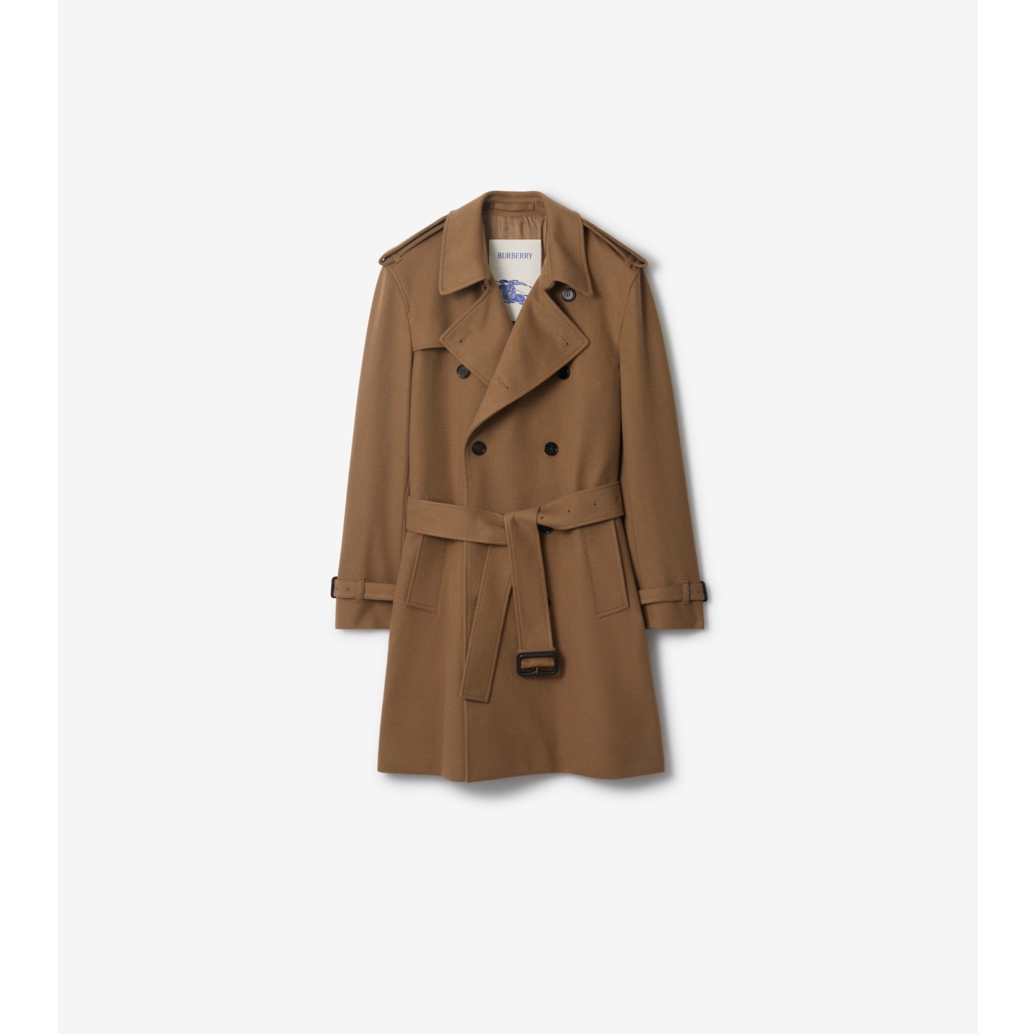 Mid-length Cashmere Trench Coat