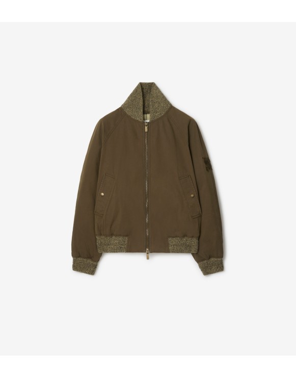 Gabardine Bomber Jacket