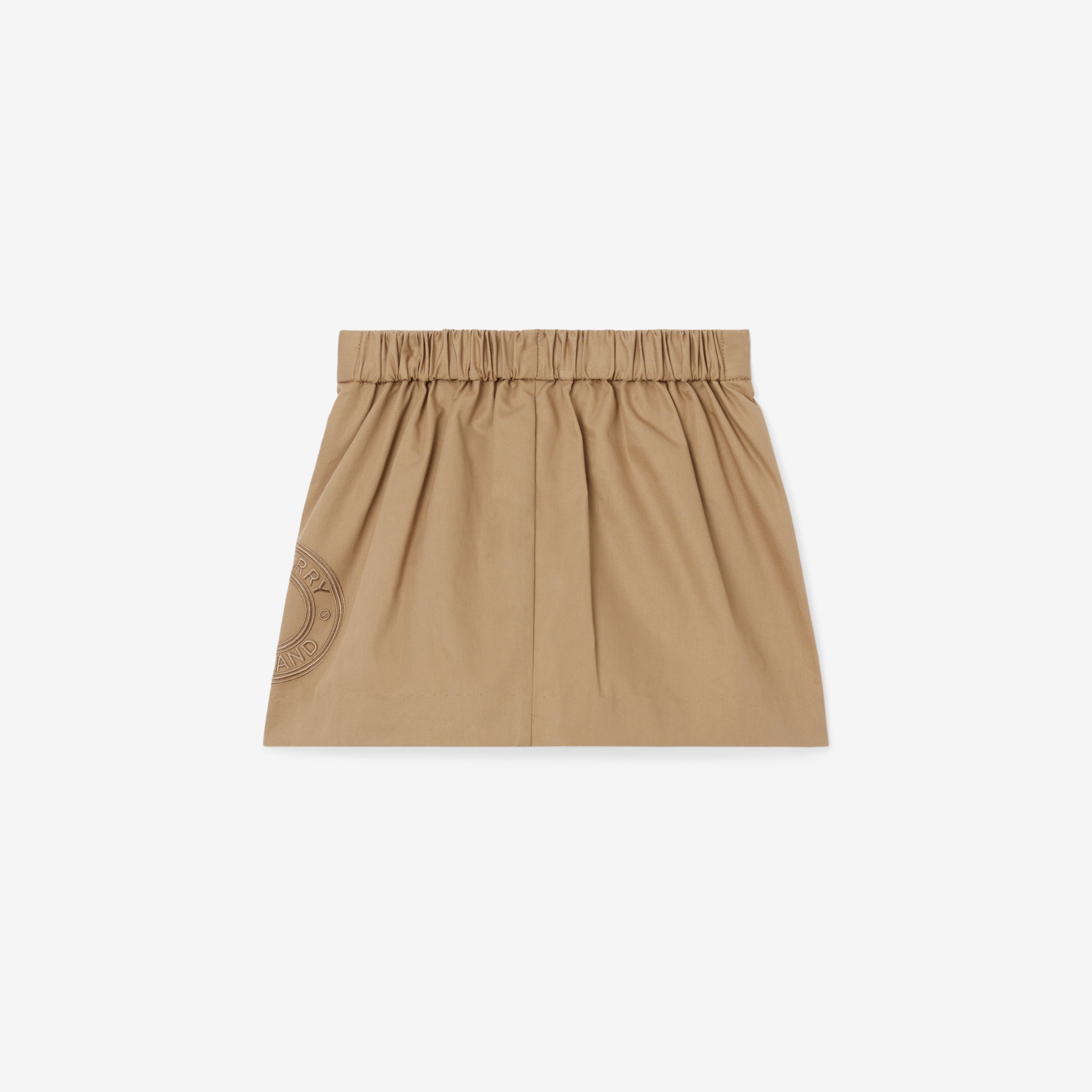 Baumwolltwill-Rock in A-Linie mit Logo-Grafik (Vintage-beige) - Kinder | Burberry® - 2