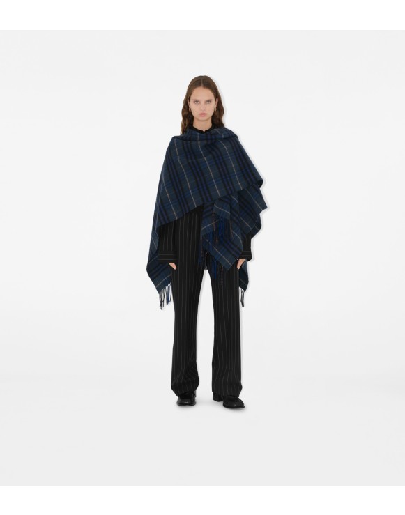 Ellezarra burberry lattice cloak poncho sweater best sale