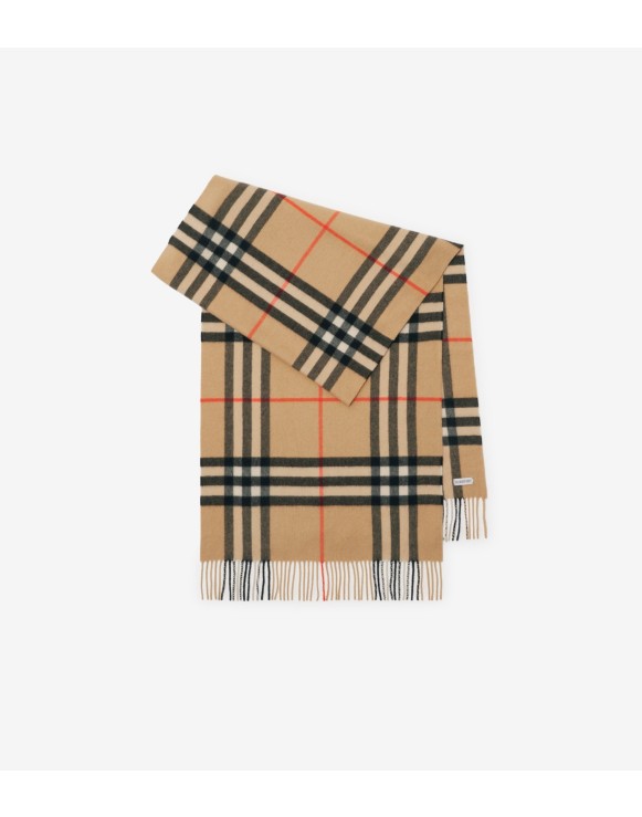 Sciarpa ampia in cashmere Check