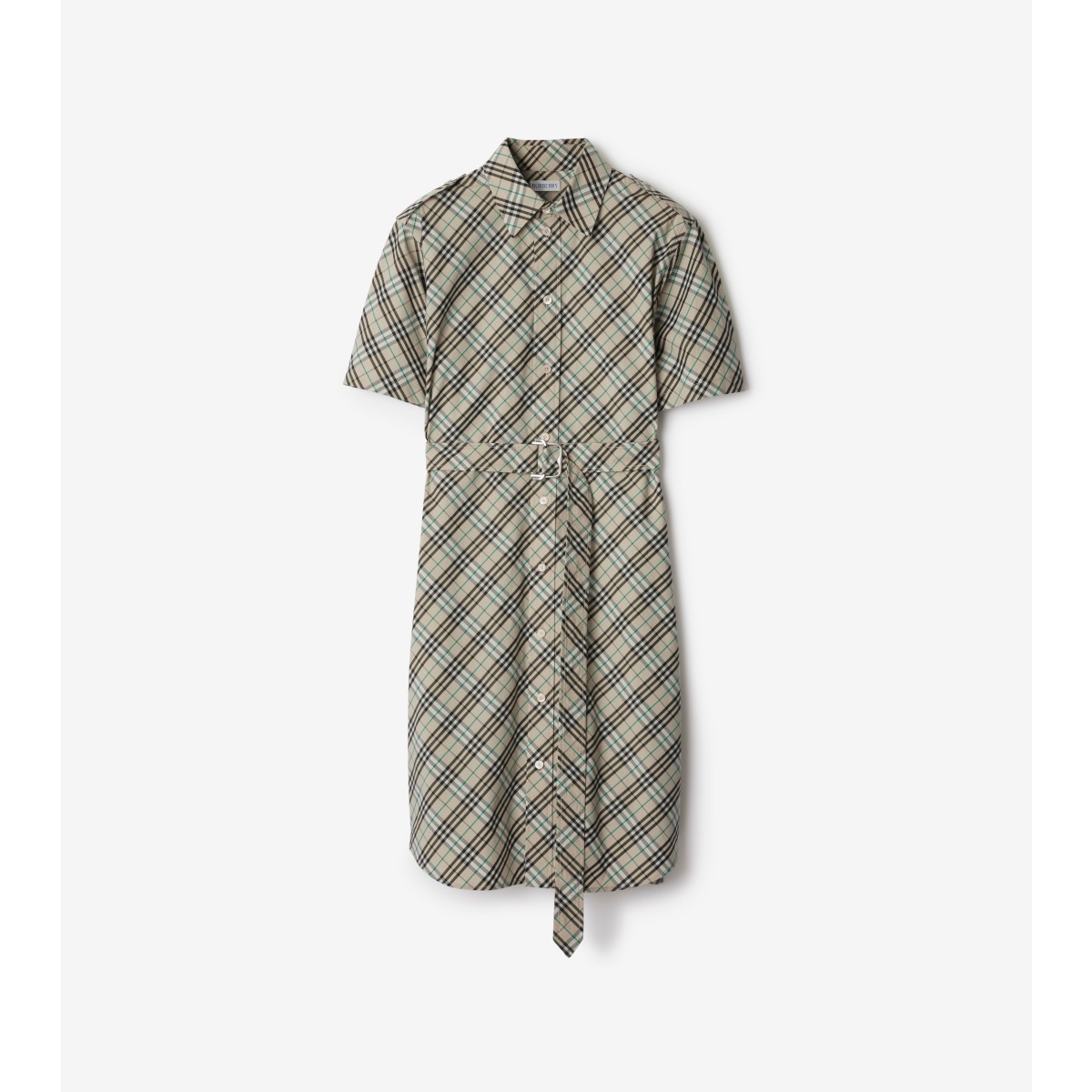 Burberry Woman Beige Dresses In Husk