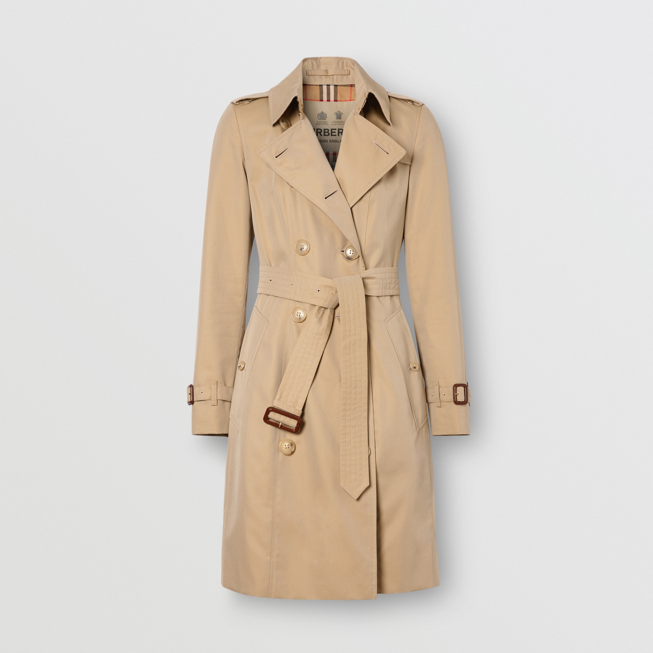 The Midlength Chelsea Heritage Trench Coat in Honey Burberry® Official