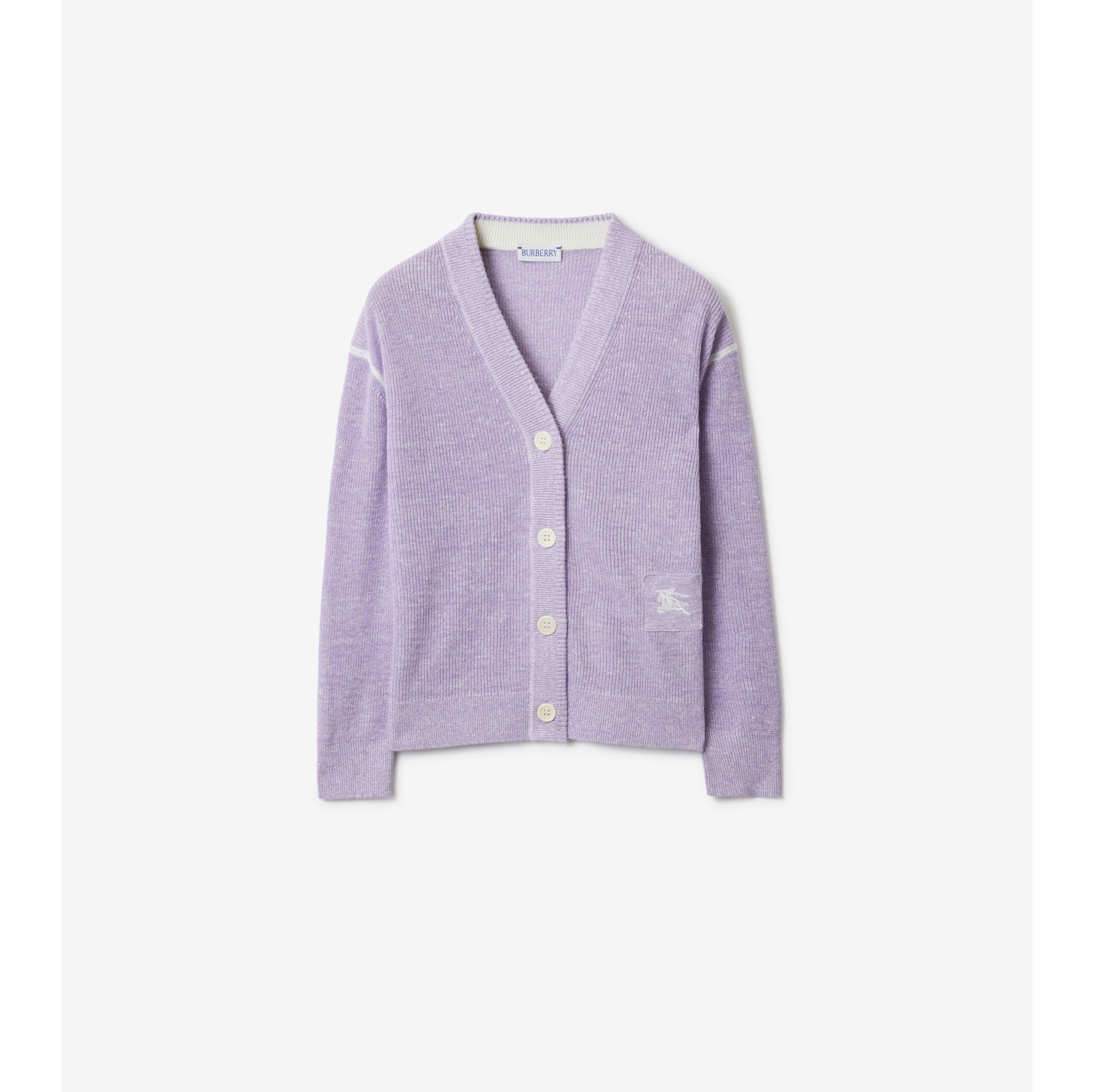 Cardigan en lin et coton