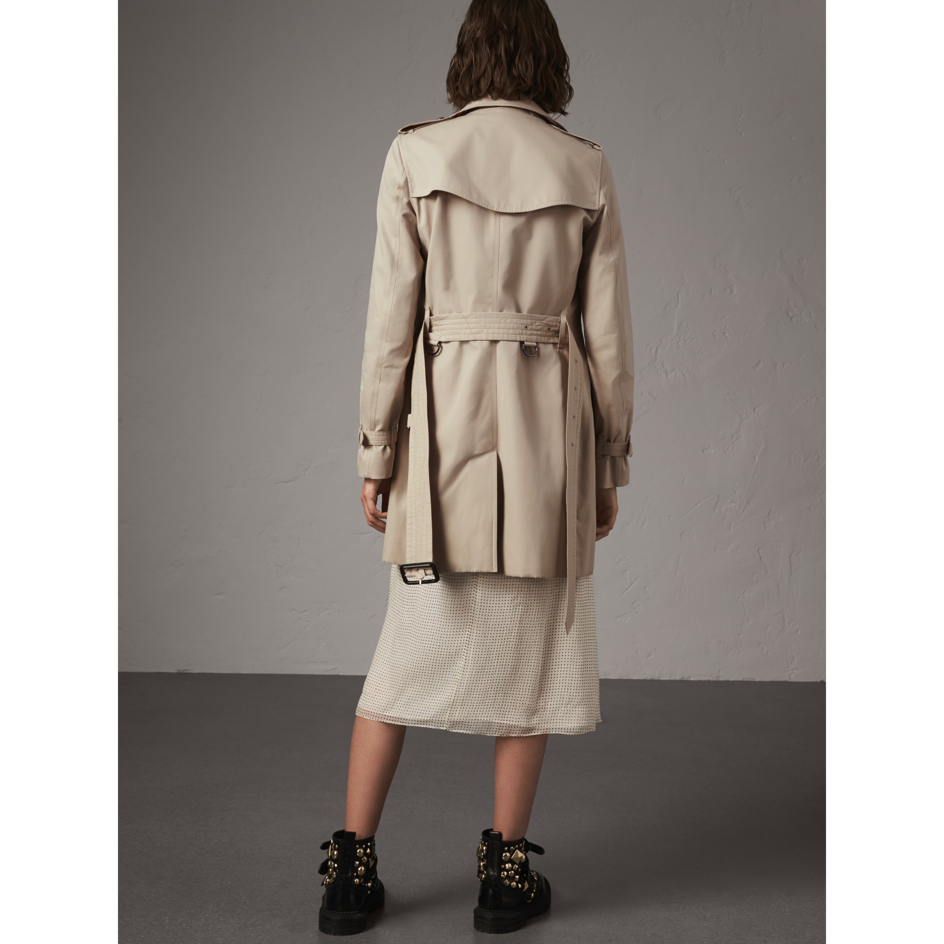 The Kensington Midlength Trench Coat in Stone Women Burberry