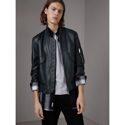 burberry leather jacket