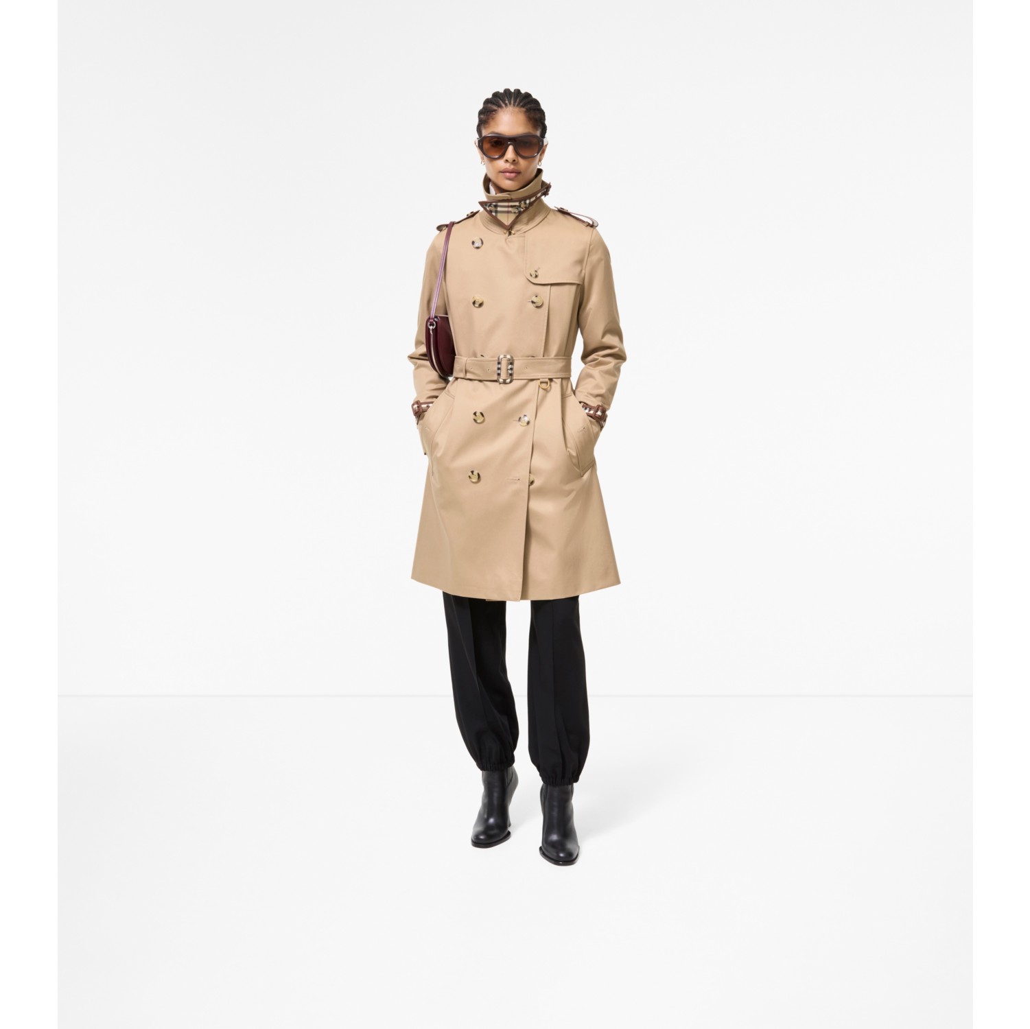 Mid-length Gabardine Kensington Trench Coat
