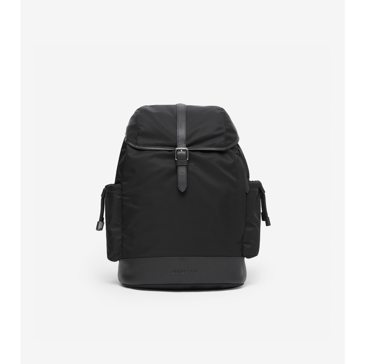 Sac à dos à langer en nylon avec cuir (Noir) - Enfant