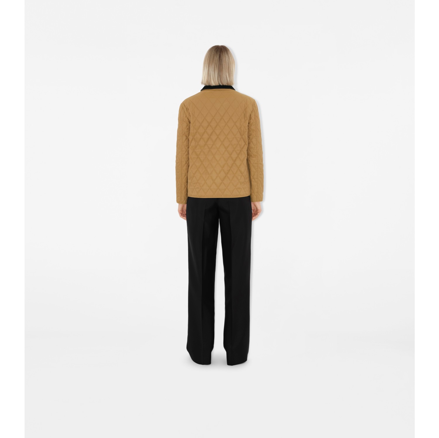 キルティング バーンジャケット (キャメル) - ウィメンズ, ナイロン