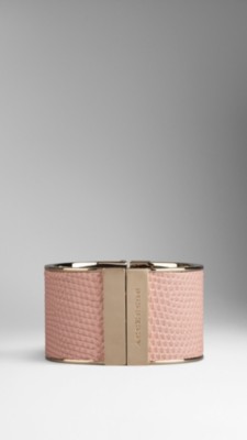 质感蜥蜴皮手镯 | burberry 博柏利