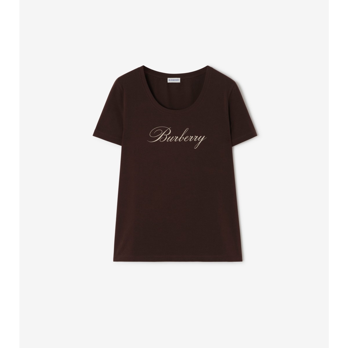  Printed Logo Stretch Cotton T-shirt