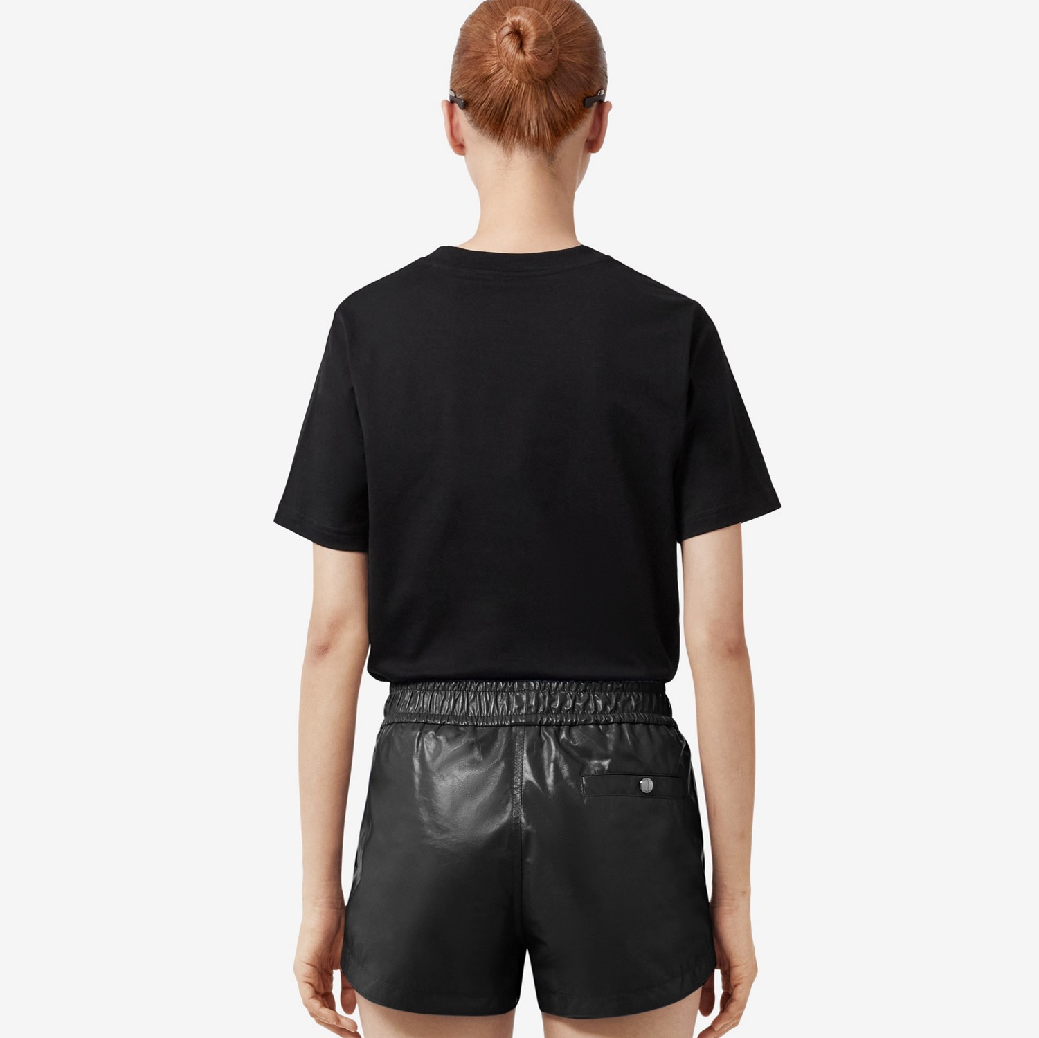 T-shirt en coton avec étiquette Prorsum (Noir) - Femme | Site officiel Burberry®