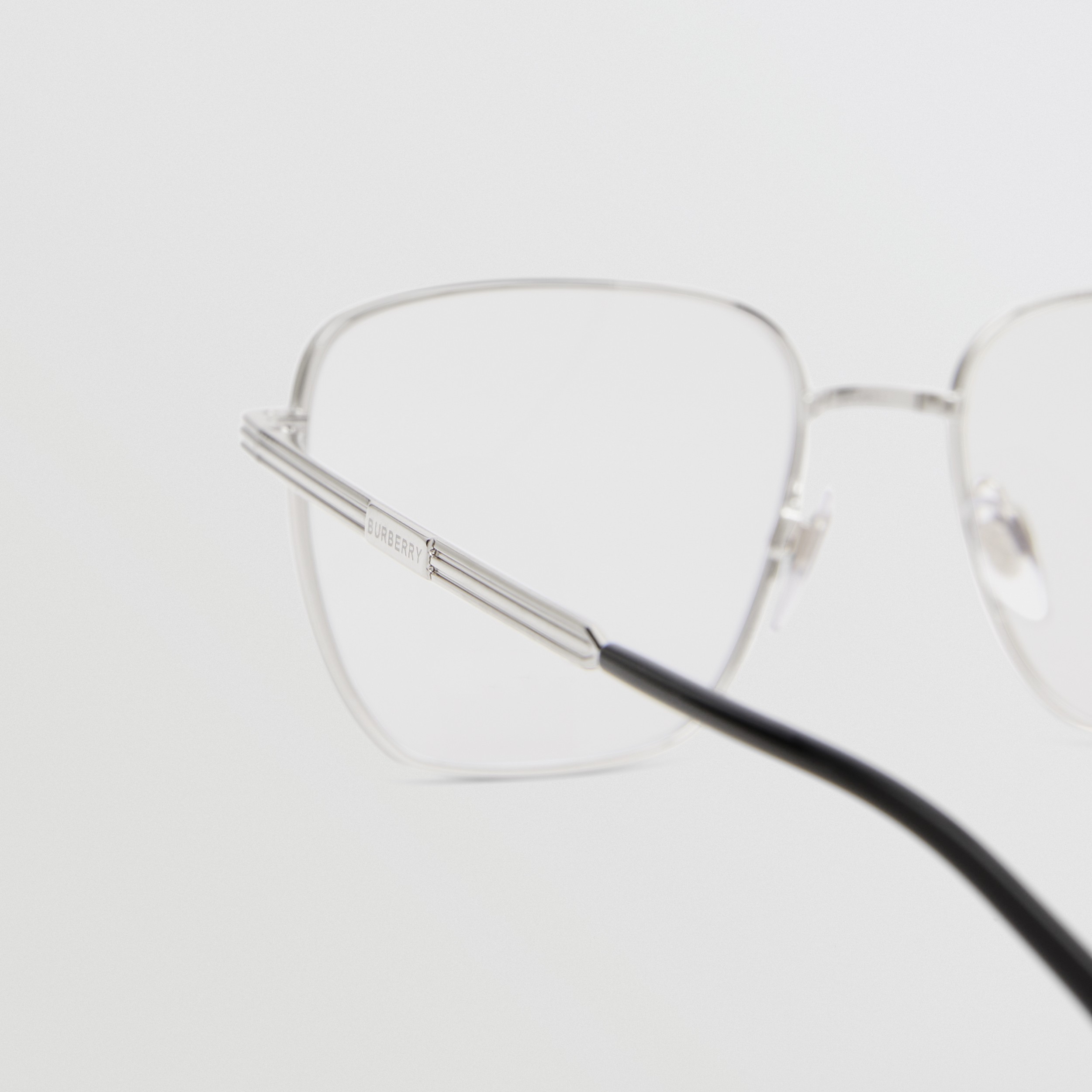 Eckige Korrekturbrille (Silberfarben) - Herren | Burberry® - 2