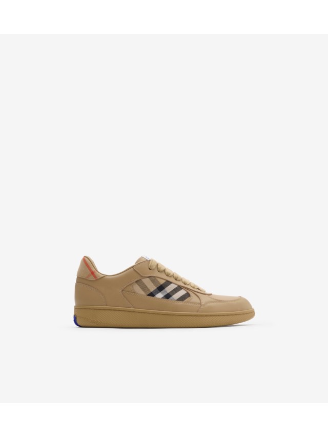 バーバリー レザースニーカー BURBERRY - バーバリー レザースニーカー 24.5cmの通販 by