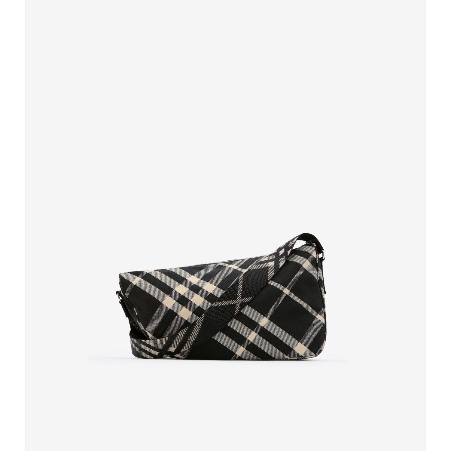 Large Shield Messenger Bag in Black - Men | Burberry® Official
