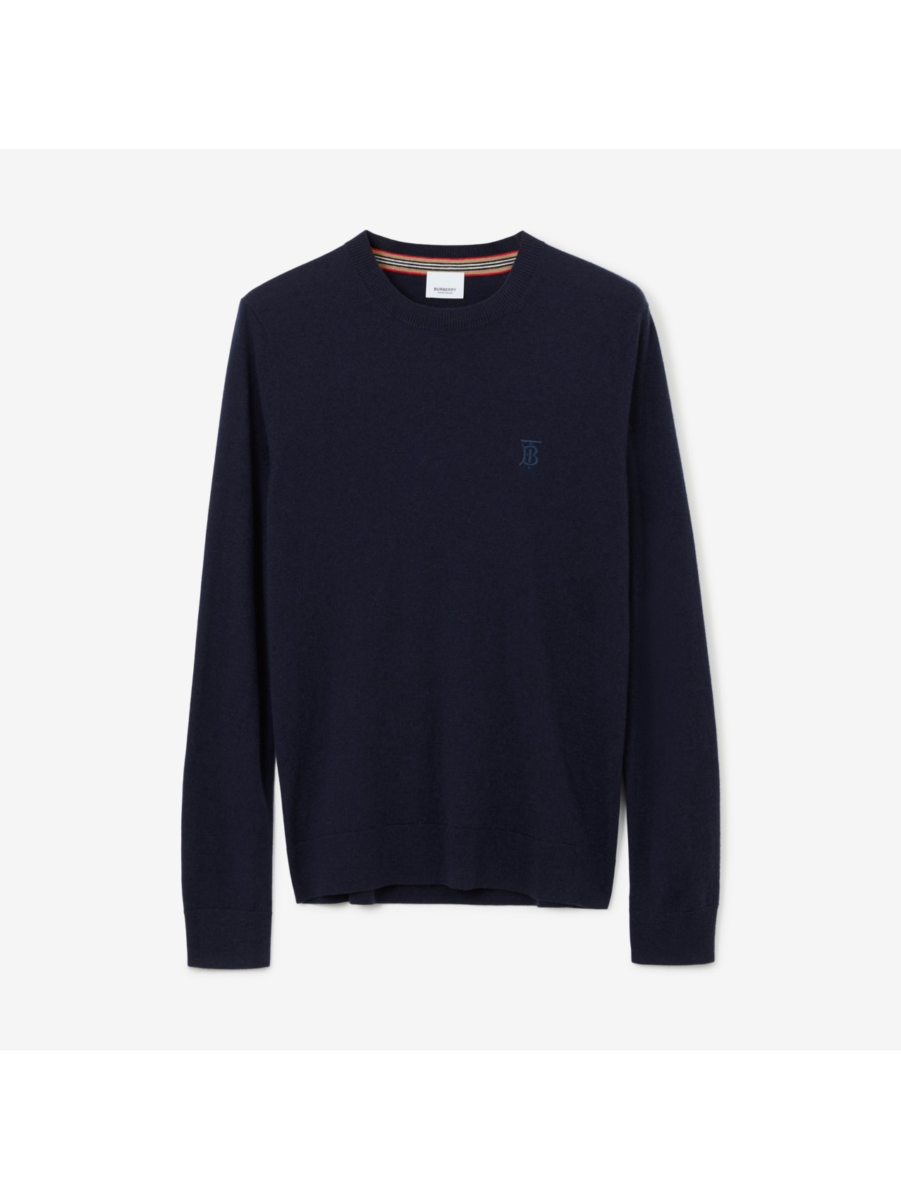 evne forbrug Prøv det Monogram Motif Cashmere Sweater in Navy - Men | Burberry® Official