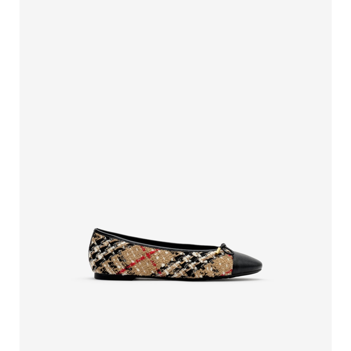  Check Bouclé Highgate Ballerinas