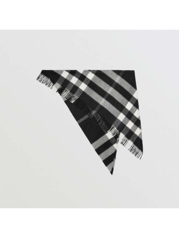 Long Striped Rib Knit Wool Scarf in Multicolour Burberry United States
