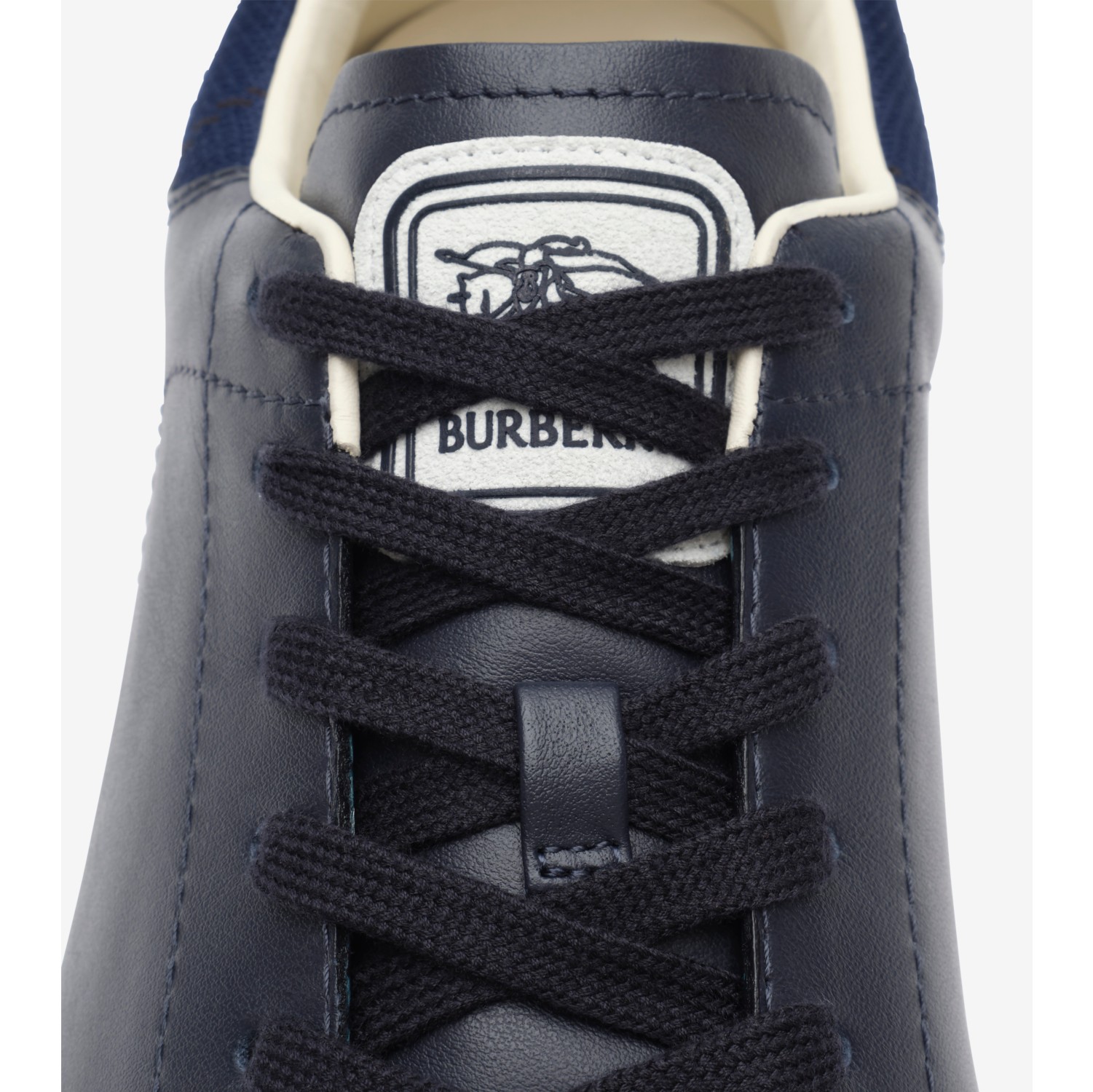 Leather and Suede Set Sneakers in Midnight blue/nocturnal blue - Men | Burberry® Official