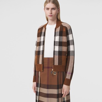 women's burberry bomber jacket