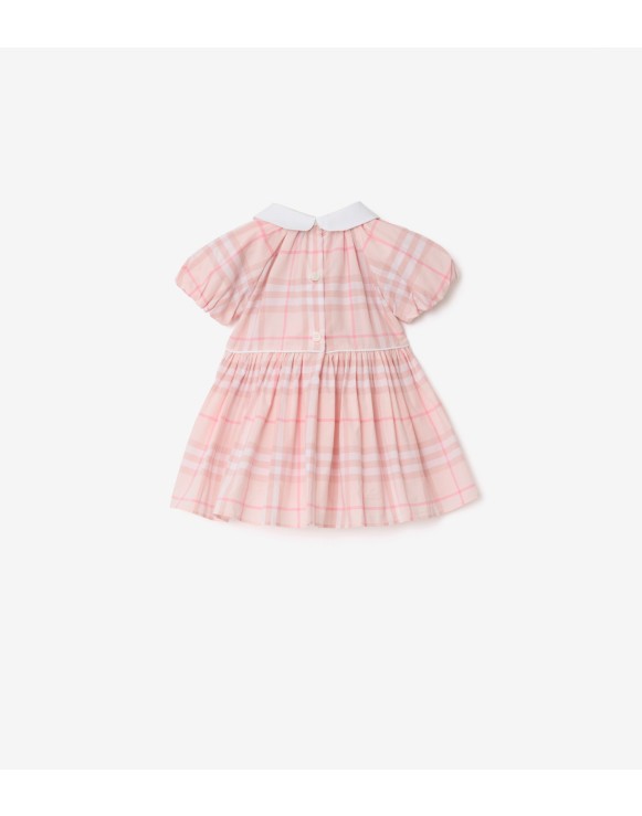 Check Cotton Dress with Bloomers