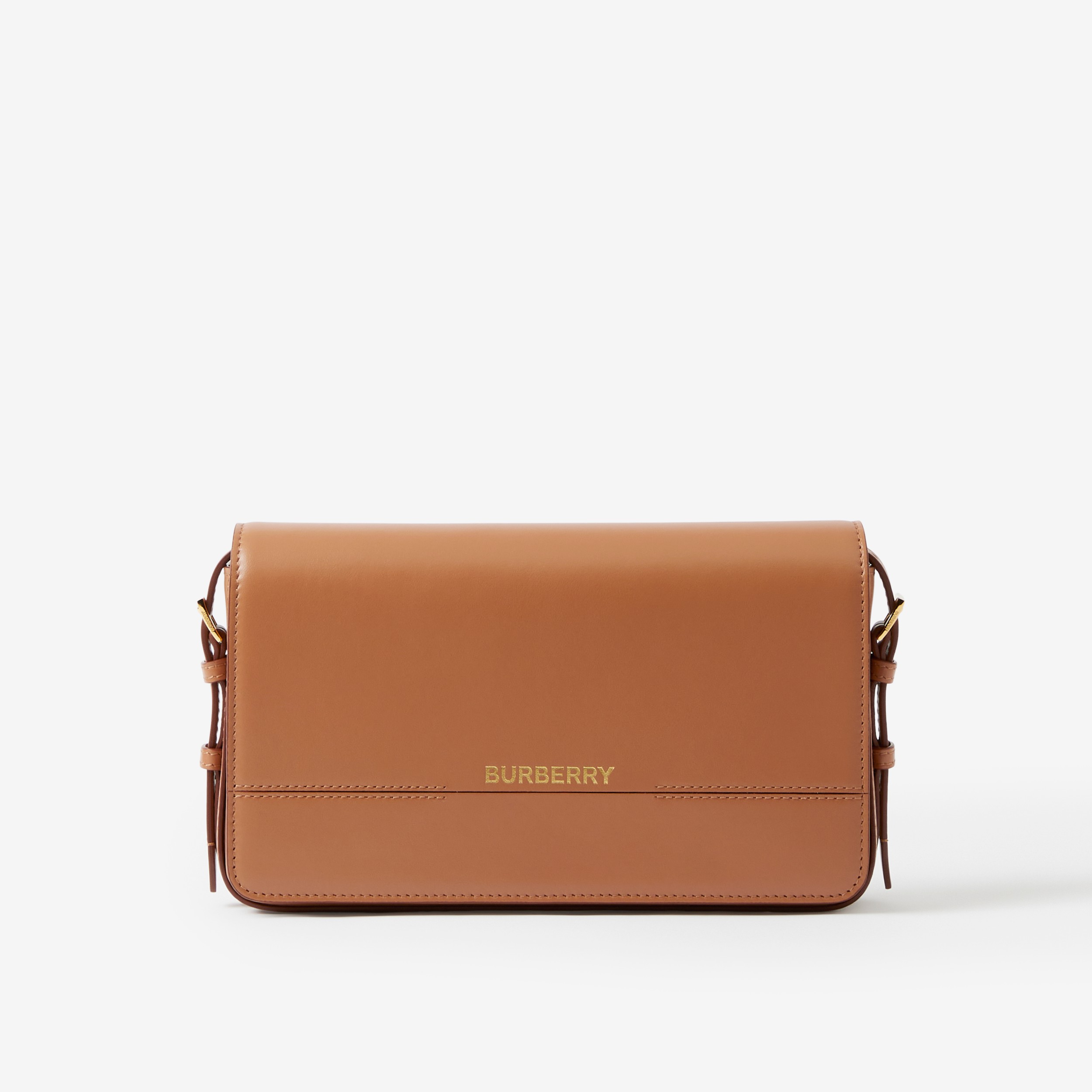 Leather Mini Grace Bag in Nutmeg Women Burberry® Official