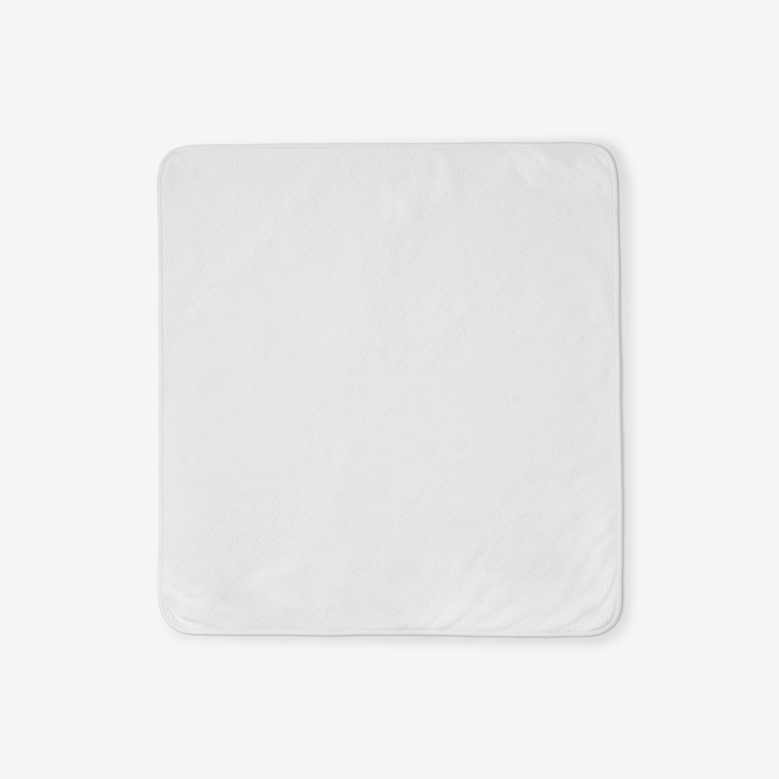 Conjunto de banho para bebê em algodão Check (Branco) - Crianças | Burberry® oficial - 3