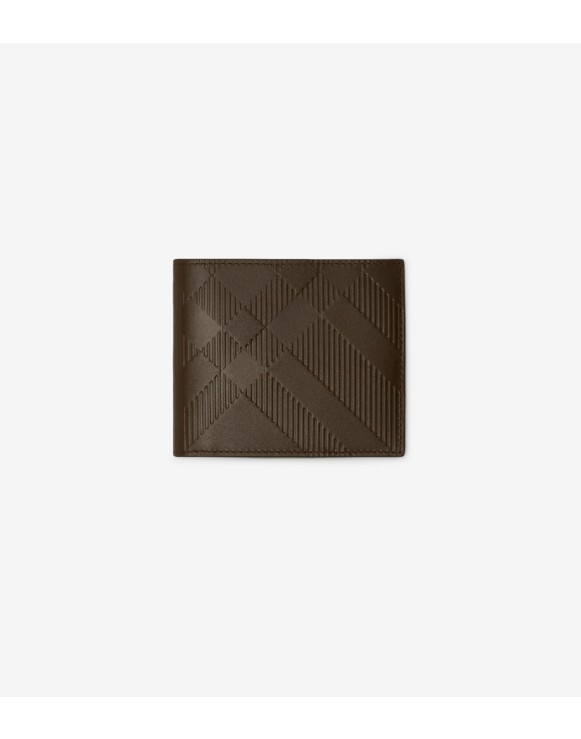 Embossed Check Bifold Wallet