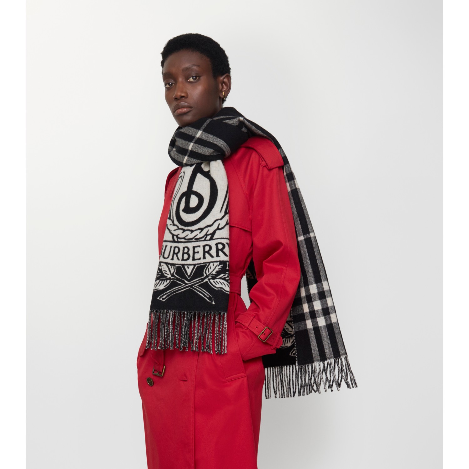 Wide Reversible Stormy Knight Scarf - thumbnail 5