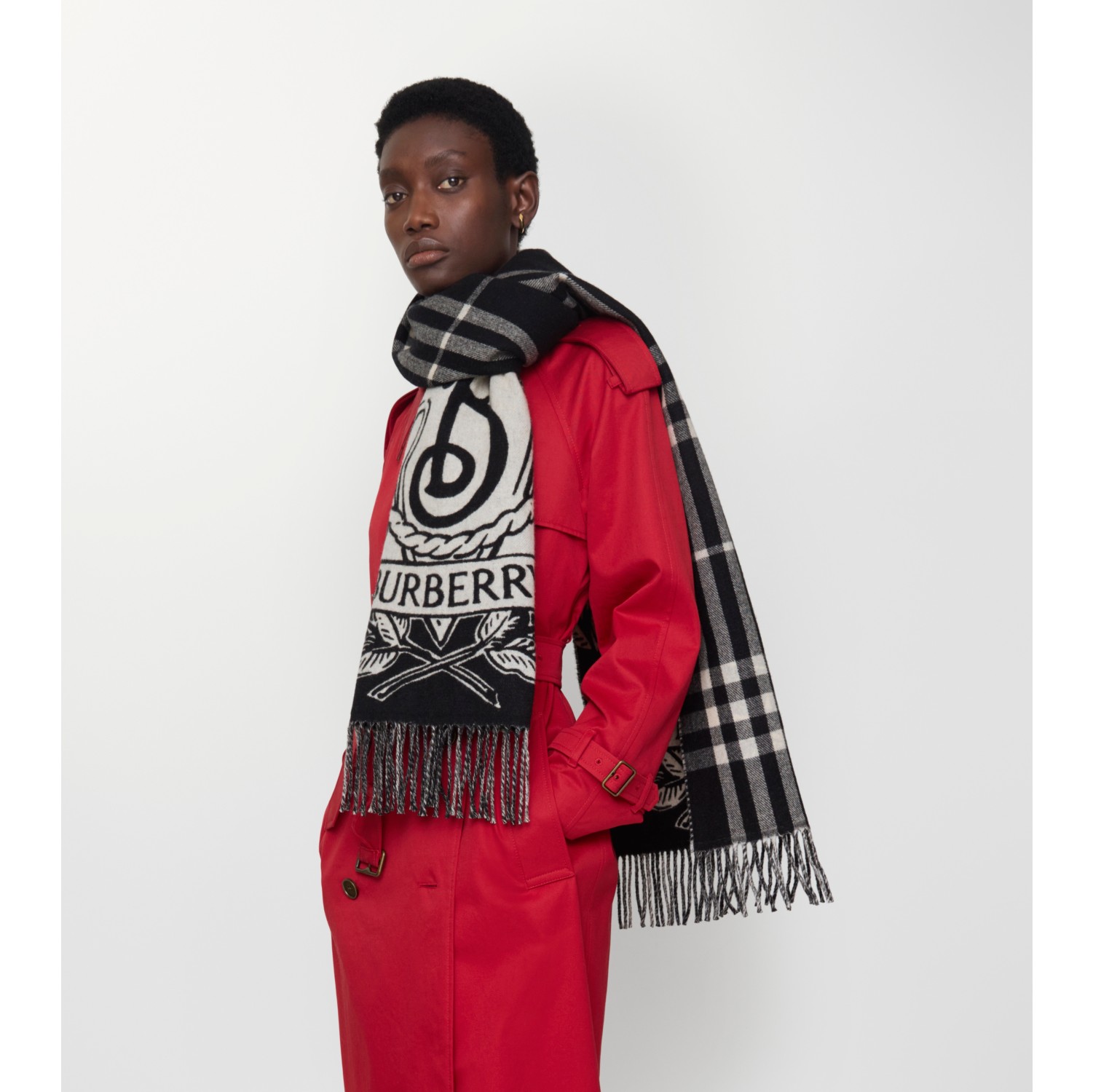 Wide Reversible Stormy Knight Scarf