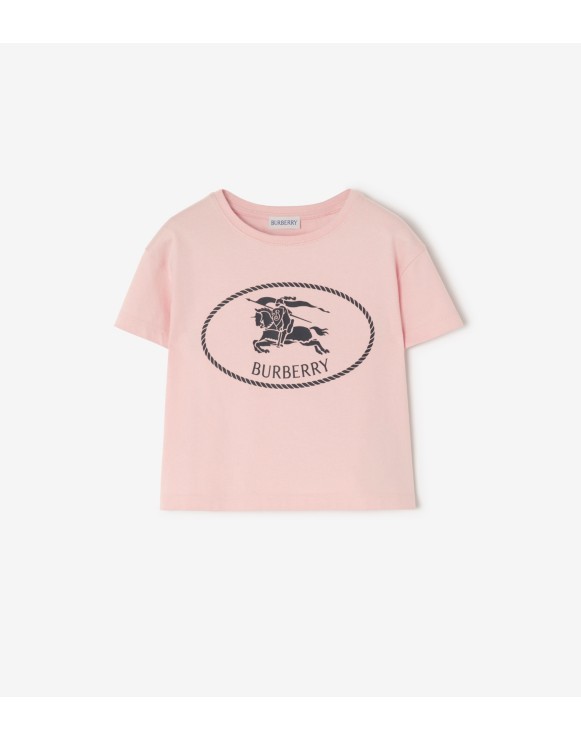 Knight Stamp Cotton T-shirt