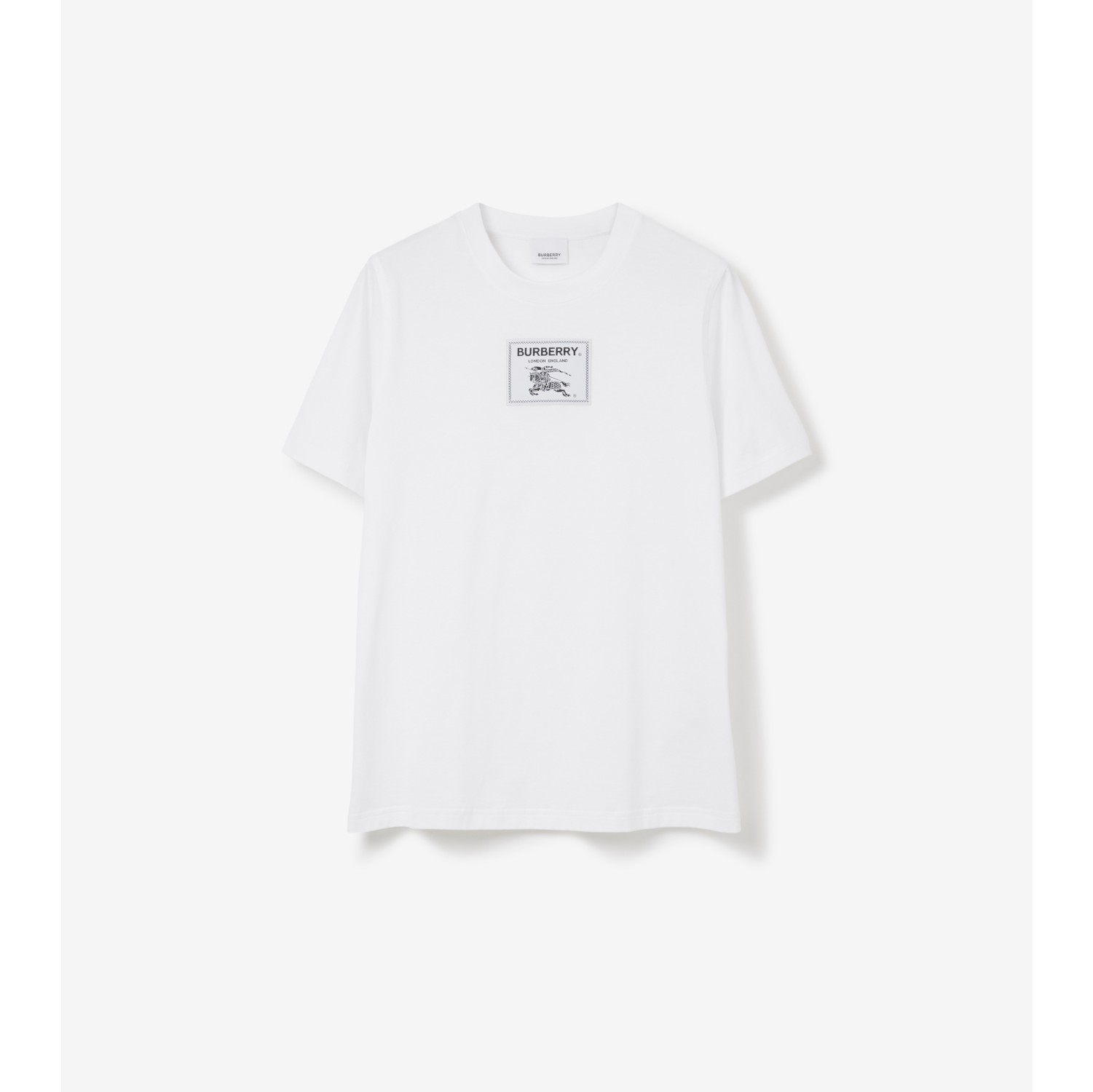 Burberry White Cotton T-Shirt