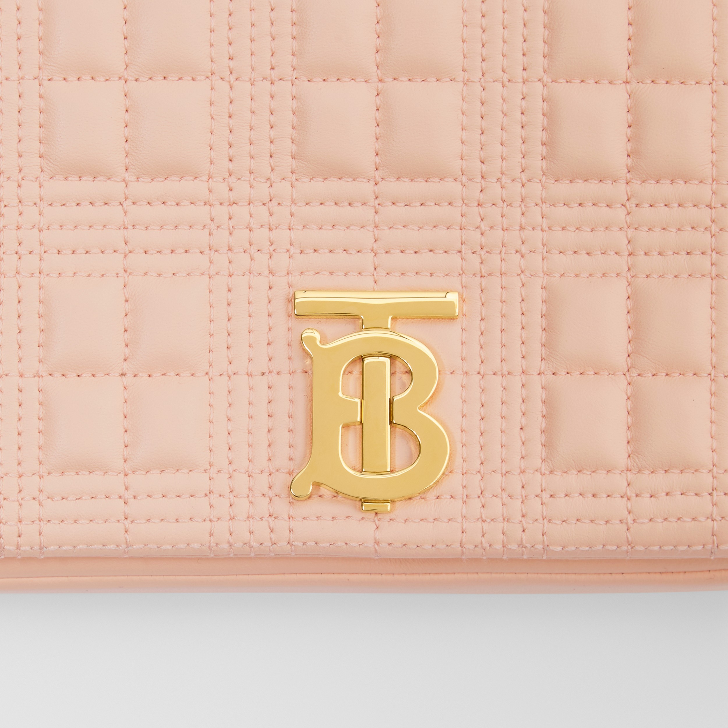 Small Quilted Lambskin Lola Bag in Peach Pink - Women | Burberry® Official - 2