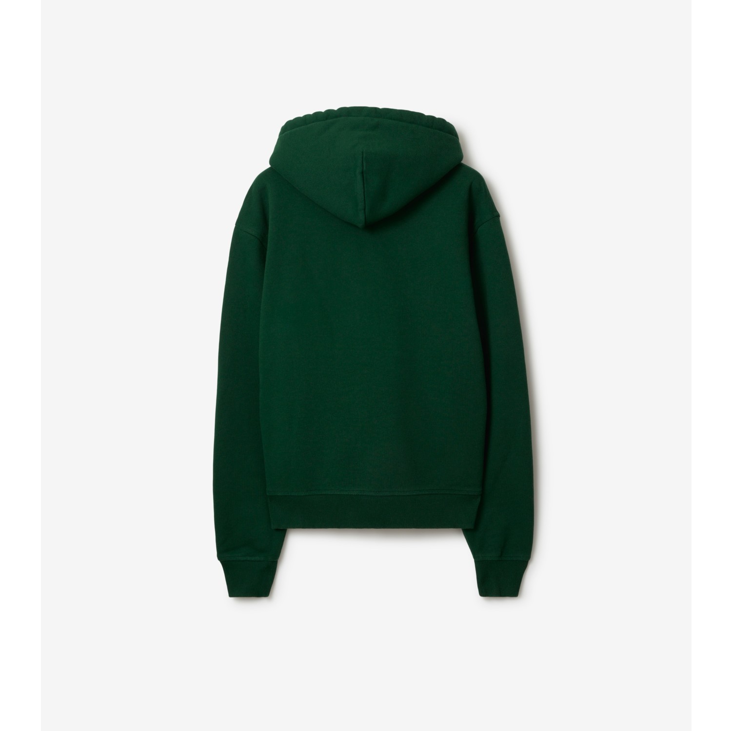 Cotton Zip Hoodie in Ivy Men Burberry Official