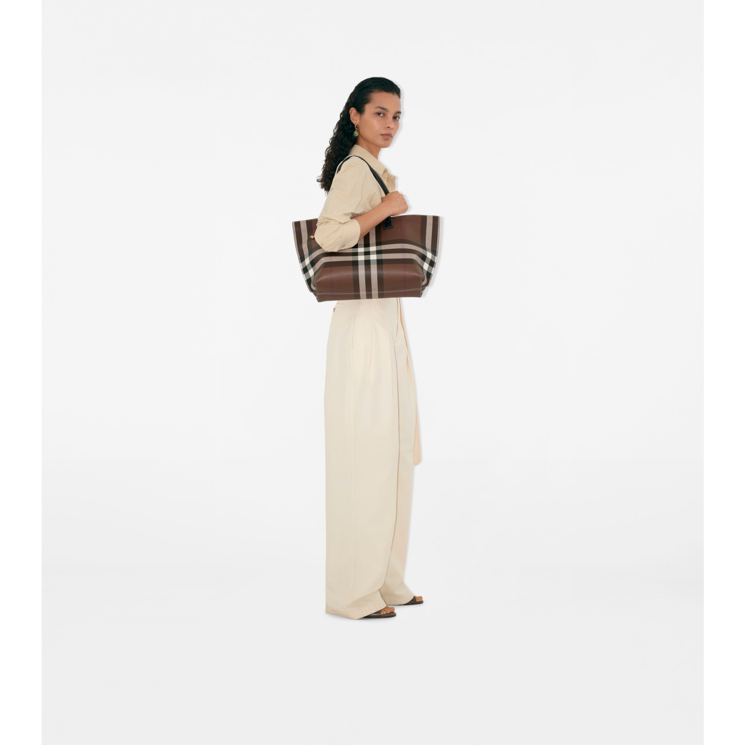 Medium Check Tote