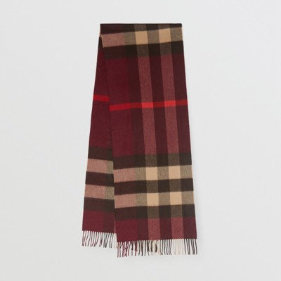 red burberry scarf