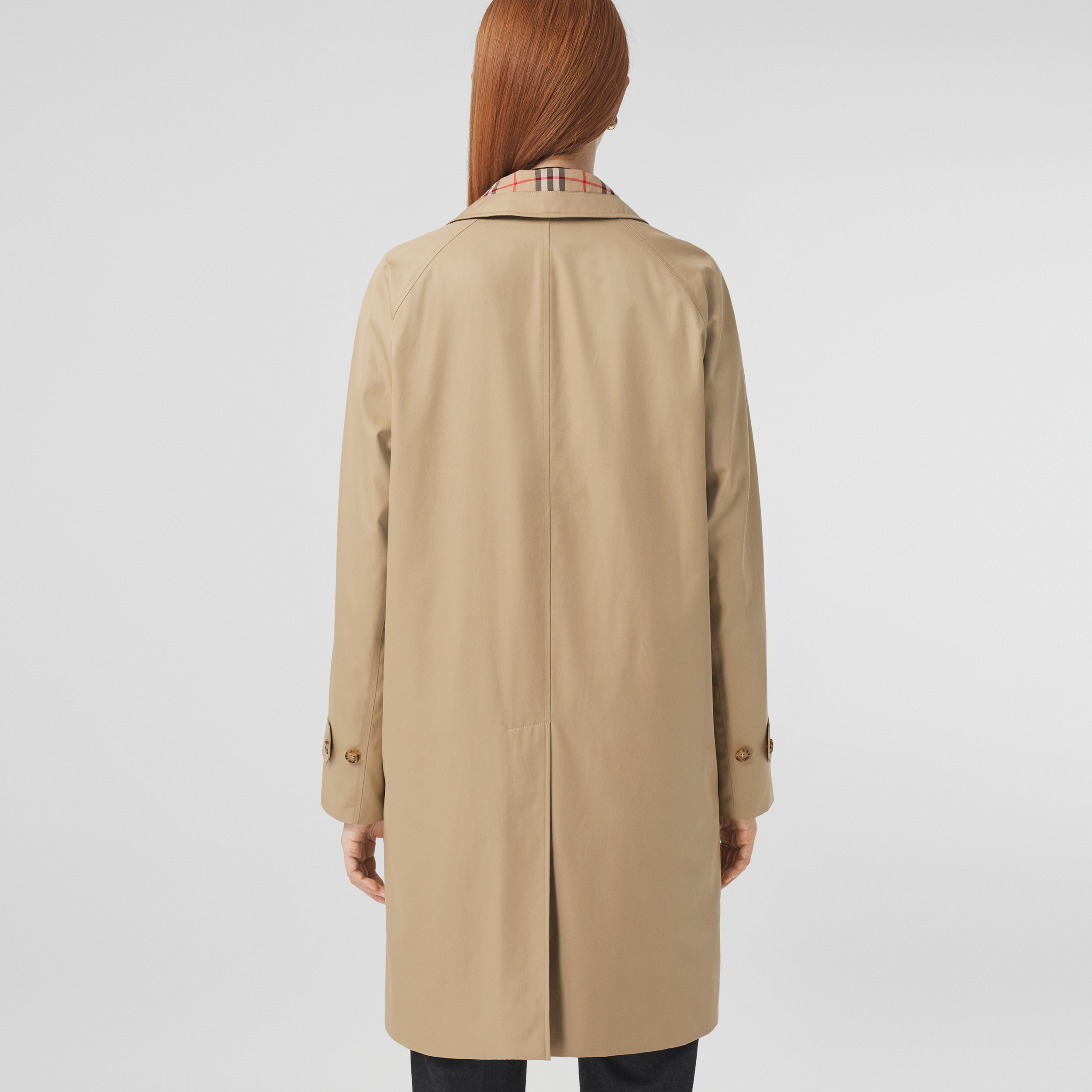 Car coat in gabardine di cotone (Miele) - Donna | Sito ufficiale Burberry® - 3